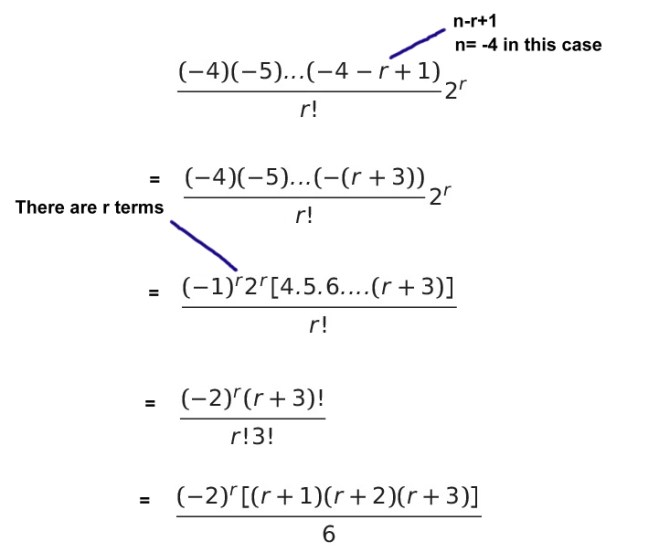 binomial series solution