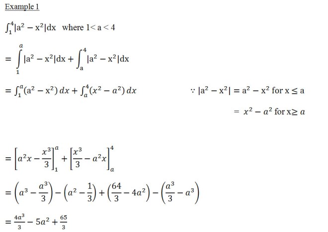 definite integral 1