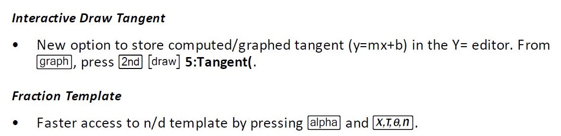 Store tangent and faster access to fraction template
