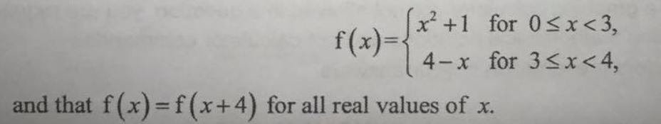 Periodic function 0 sketch from -3 to 8